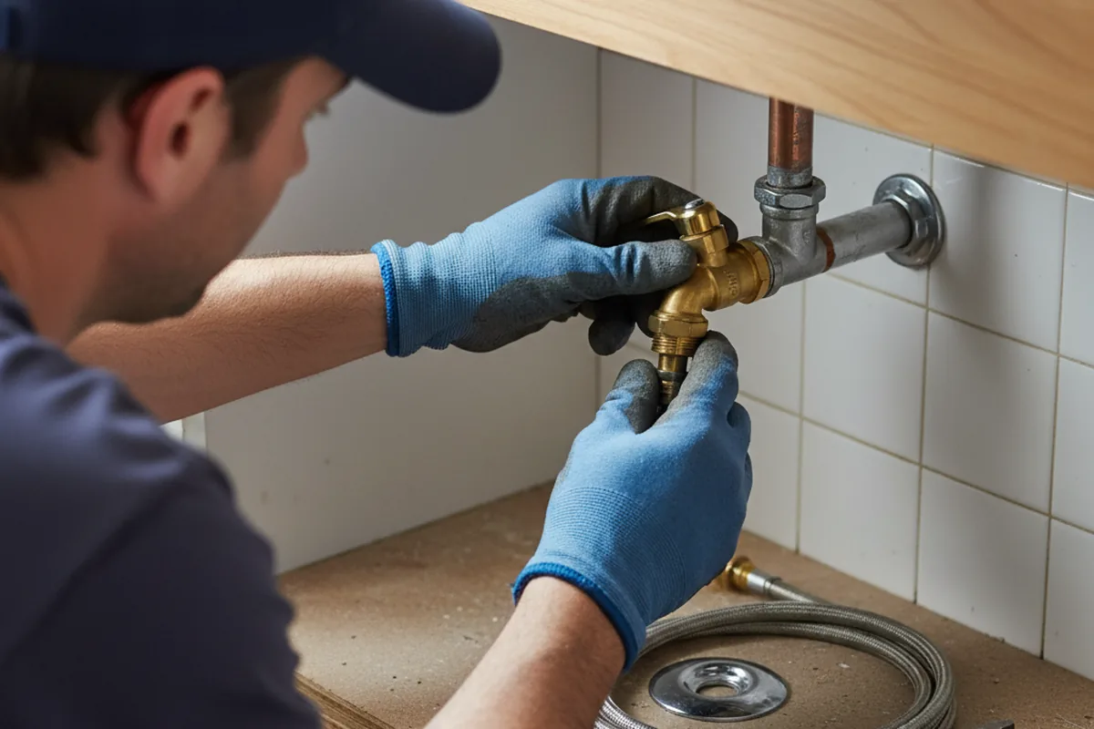 Shutoff valve and fitting work during Repiping in Onemo